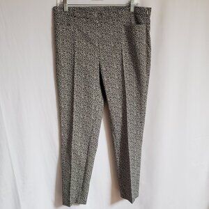 Akris Punto - Black and White Print Pants.  Size 10